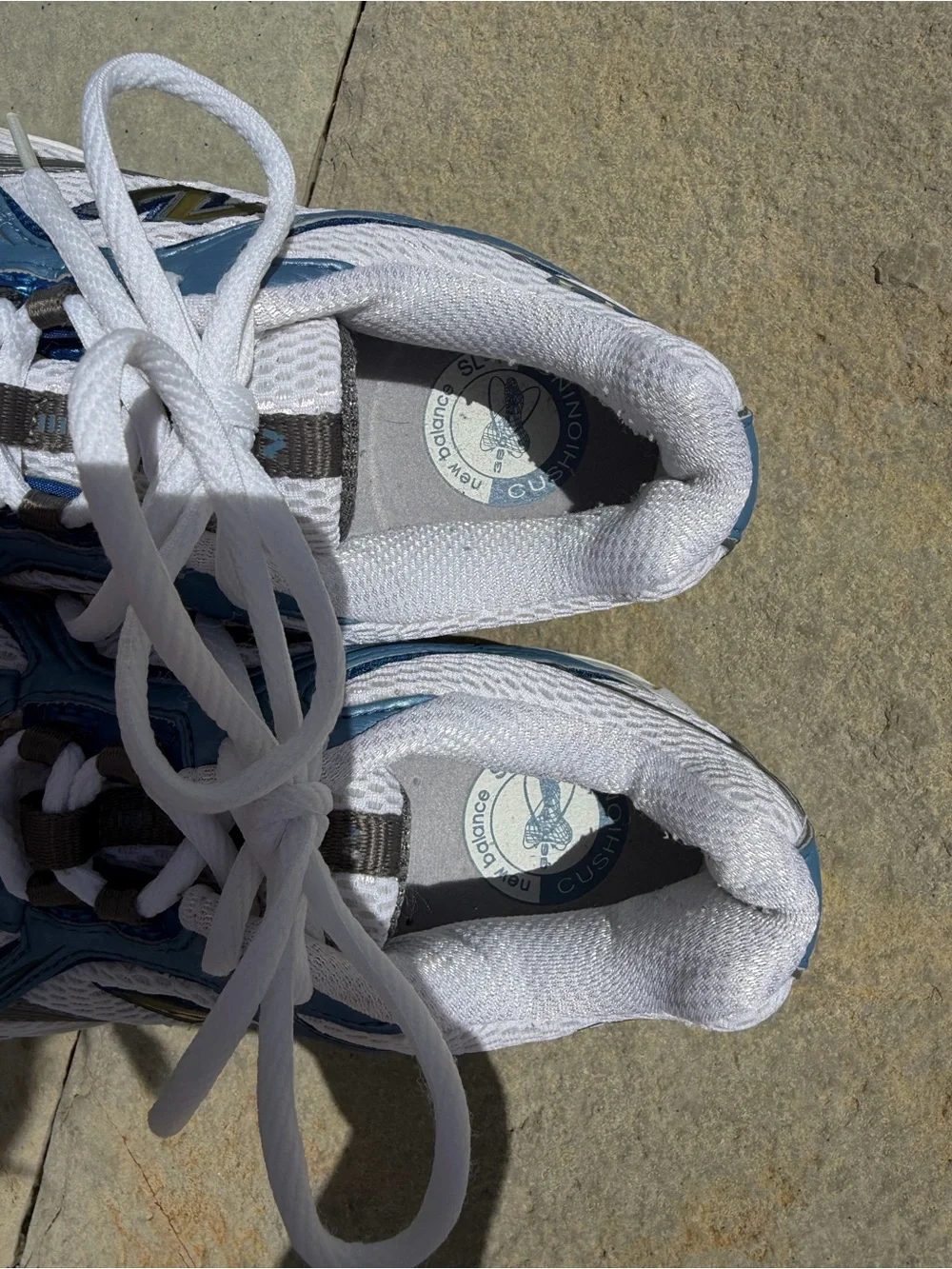 New Balance 550 White and Blue Sneakers